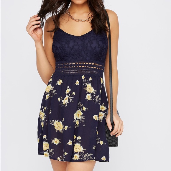 Charlotte Russe Dresses & Skirts - NWT Streetwear Society navy dress - size S